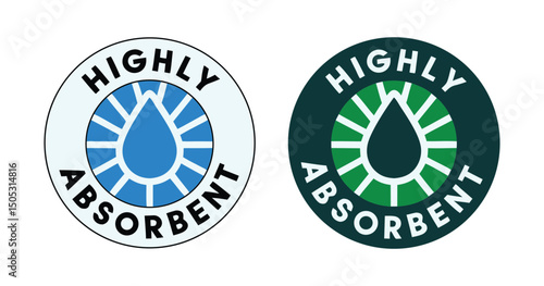 Highly absorbent logo 
