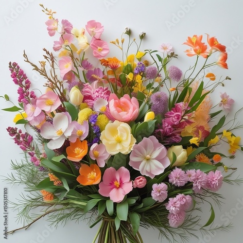 beautiful mix color flowers