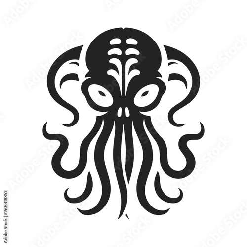Mysterious Abyss Creature – Dark Mythical Vector