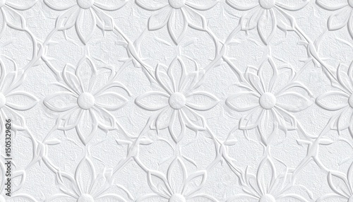 3d relief flowers wallpaper texture