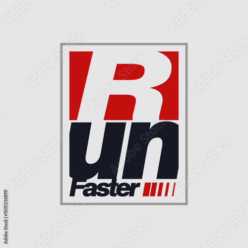 Vector illustration of run faster.active sport 