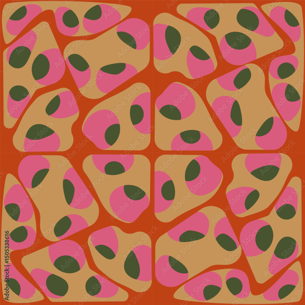 Fototapeta premium Tropical Jungle Seamless Pattern Design
