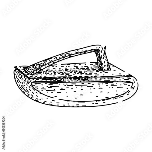 absorbent ink blotter sketch hand drawn vector