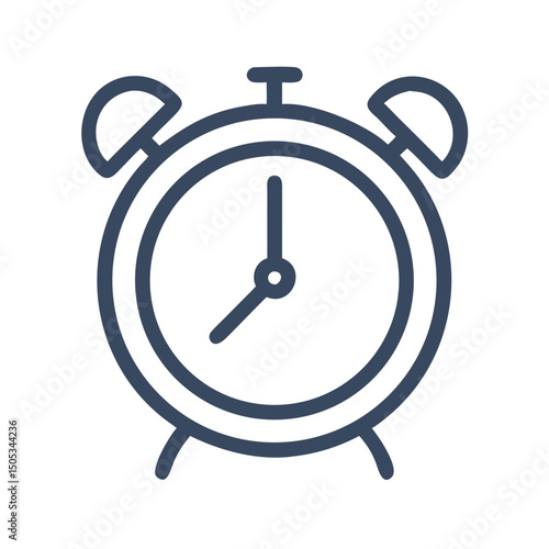 alarm clock isolated on white