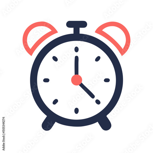 alarm clock isolated on white