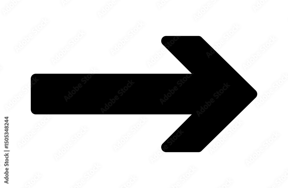 Arrow icon with rounded corners Arrow icon with rounded corners