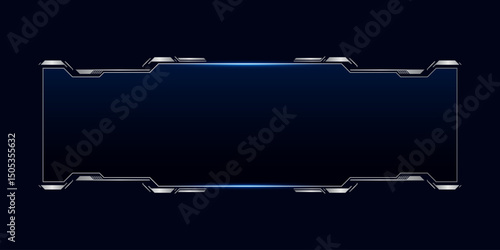 Sci fi futuristic user interface, HUD template frame design, Technology abstract background	
