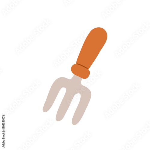 The Garden Fork Tool is essential for cultivating soil and growing healthy plants effectively Vector illustration