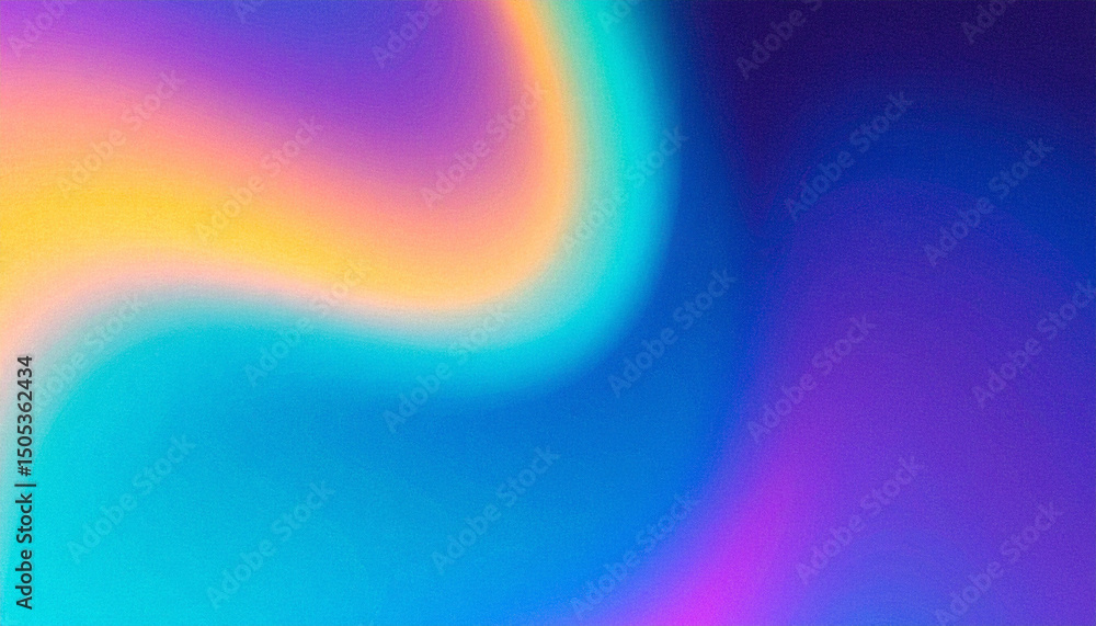 Fototapeta premium VHS glitch effect background abstract blurred grainy gradient, soft digital noise texture, retro distortion lines, faded color tones, nostalgic aesthetic, futuristic banner pattern.