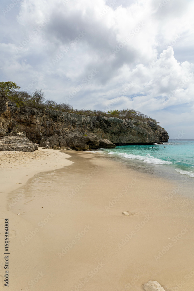 Obraz premium The beach of Kleine Knip in Curaçao.
