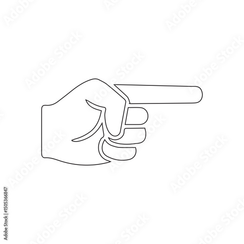 blaming finger line icon