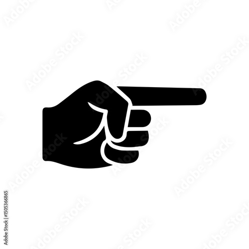 blaming finger glyph icon