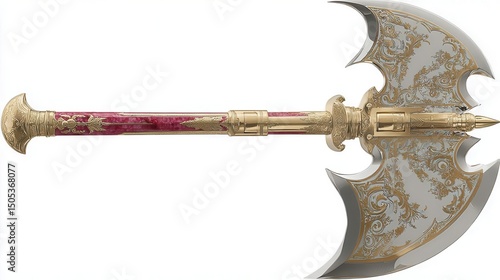 Ornate double headed axe illustration