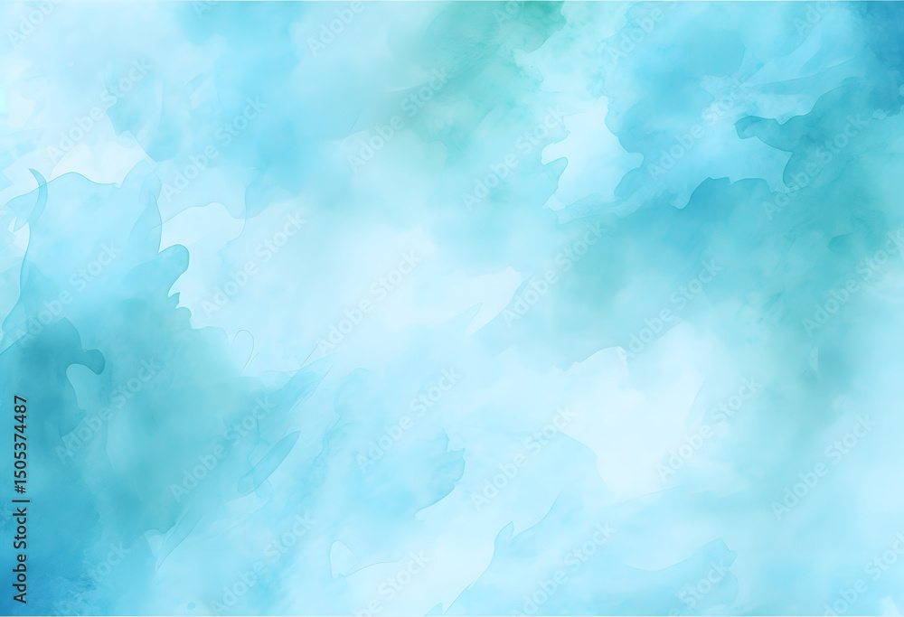 Fototapeta premium Dalhia Seamless Vector Pattern - Ink Drawing with Watercolor Texture 