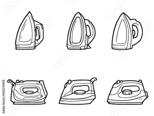 Elegant iron line art perfect for graphic designs