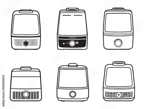 humidifier line art simple clean design for modern homes