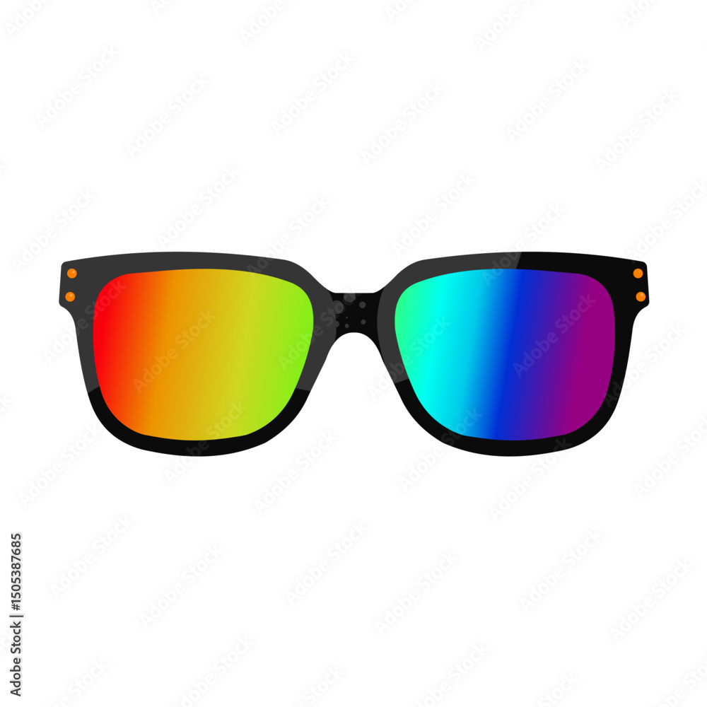 rainbow sunglasses – vector illustration rainbow sunglasses – vector illustration