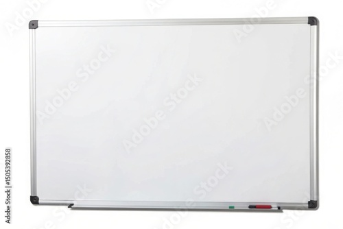 Blank Whiteboard with Aluminum Frame for Presentations and Planning