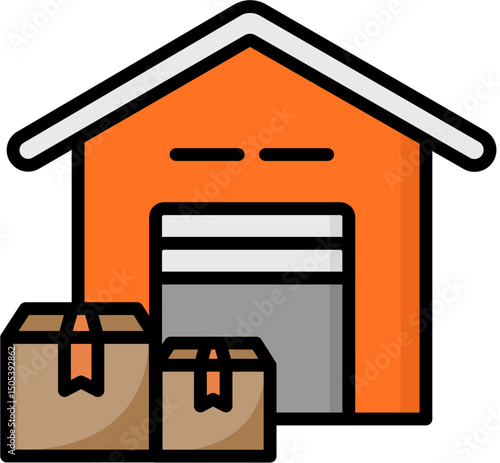 Orange warehouse