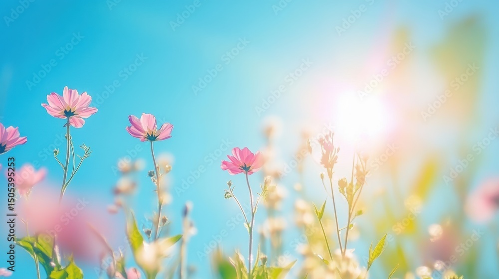 Bright and sunny day with vivid, harmonious colors Bright and sunny day with vivid, harmonious colors