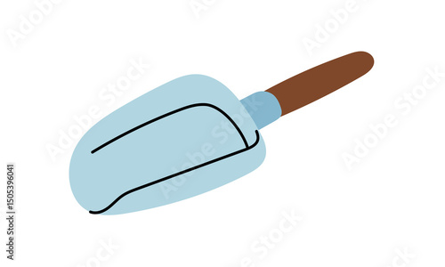 deep pot for planting. An isolated illustration. Gardening equipment. Seasonal work. A product for agricultural crops. Suitable for ecology, garden, cleaning, household, packaging design