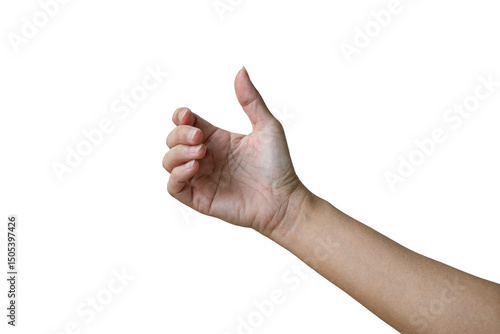 Photos Woman hand holding an invisible phone or object gesture