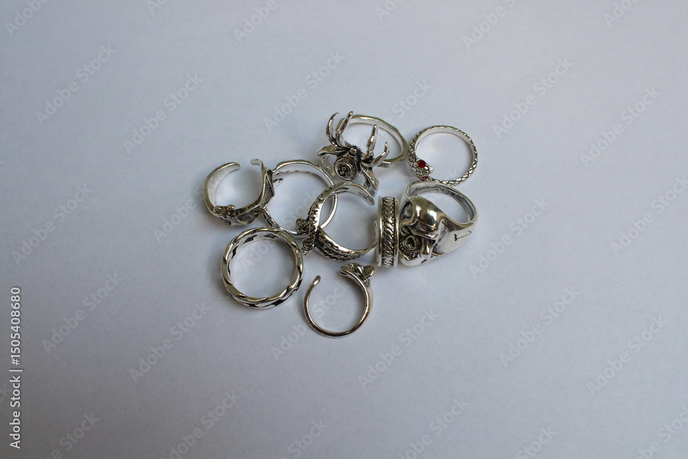 Silver ring isolated on a white background. stainless steel ring isolated on a white background
Silver ring isolated on a white background. stainless steel ring isolated on a white background