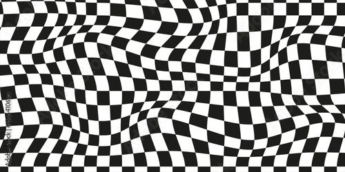 Pattern abstract wave checkerboard background