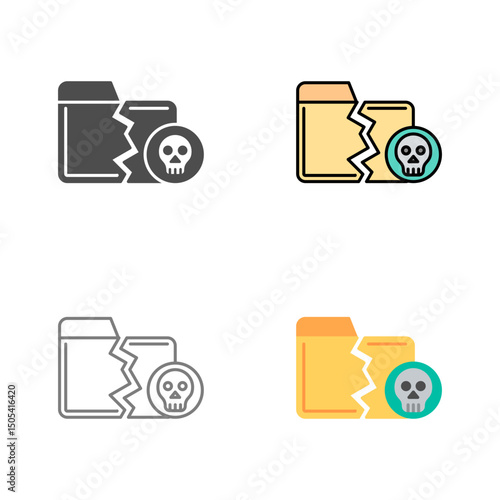 Infected Files Vector Icon