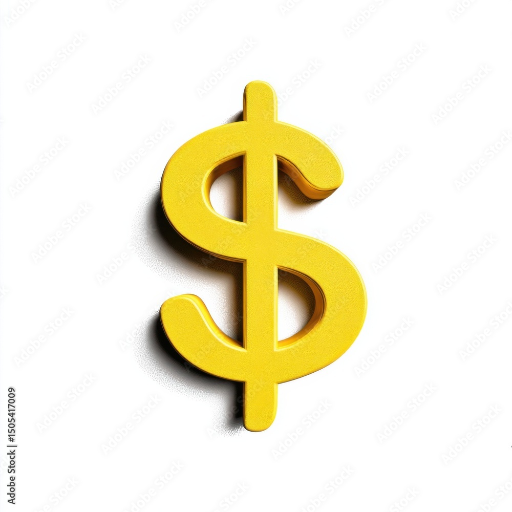 Golden Dollar Sign on White Background, Symbolizing Financial Success and Investment Opportunities for Business and Personal Wealth : Generative AI Golden Dollar Sign on White Background, Symbolizing Financial Success and Investment Opportunities for Business and Personal Wealth : Generative AI