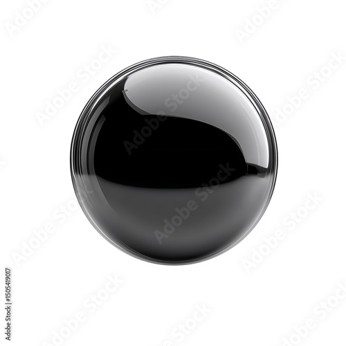 Free Download A captivating chrome orb reflecting an enigmatic future suspended against on transparent background - GFXLoad