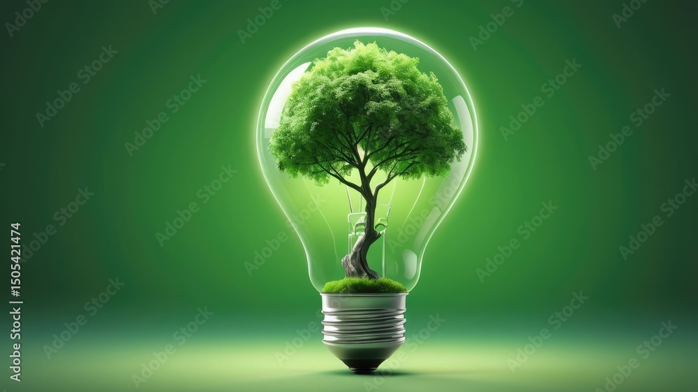 Tree of Ideas Inside a Bulb Tree of Ideas Inside a Bulb