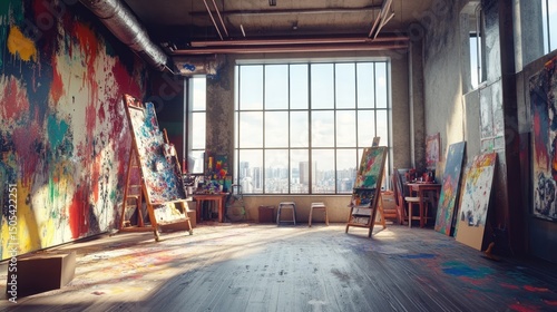 Artist's loft studio