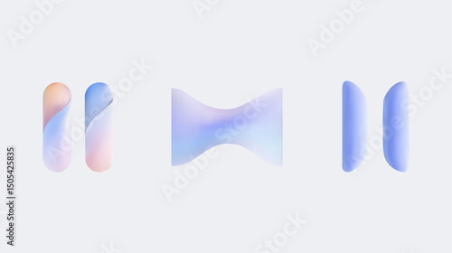 Exploring Abstract Gradient Shapes for Contemporary and Modern Design Practices and Trends