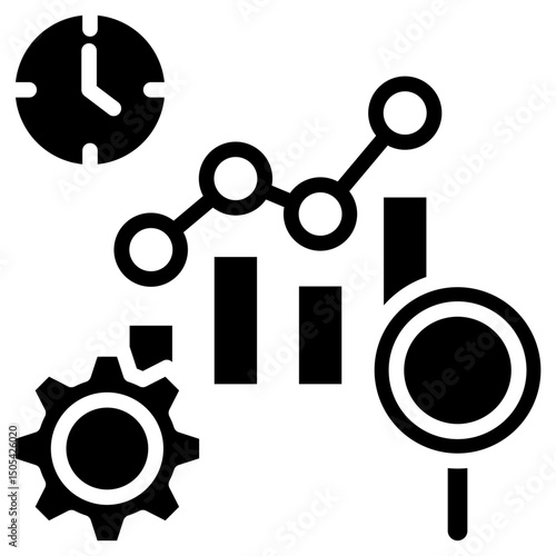 Efficiency Analysis glyph icon