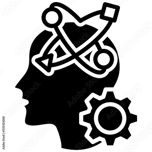 Adaptability glyph icon