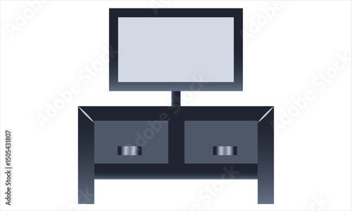 Living Room Icon Element For Design Home theater  cinema in flat line style