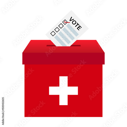 Election in the Switzerland. Election Concept. Vector Illustration.