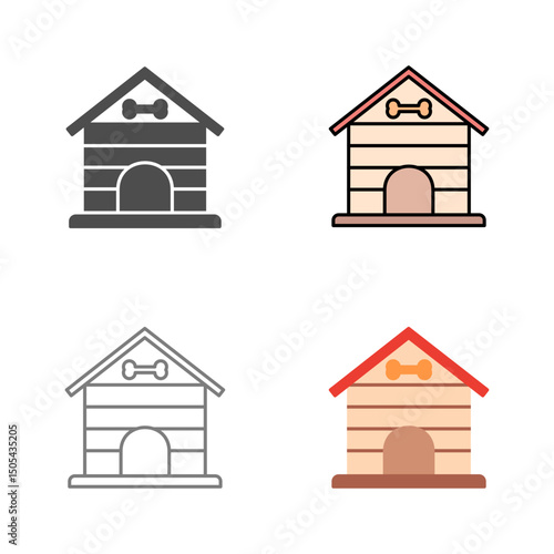 Dog House Vector Icon