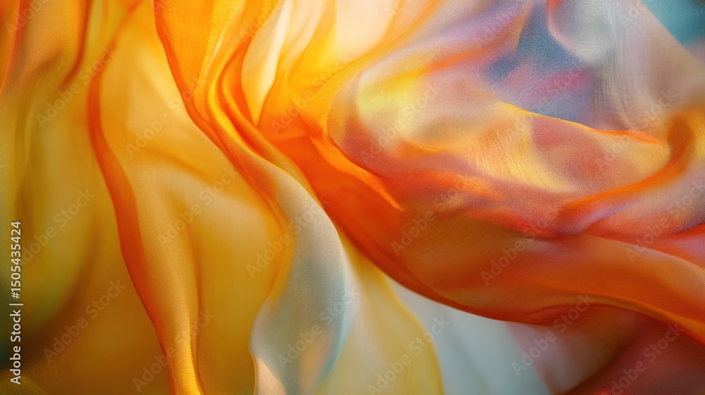 Obraz premium Flowing Fabric Hues