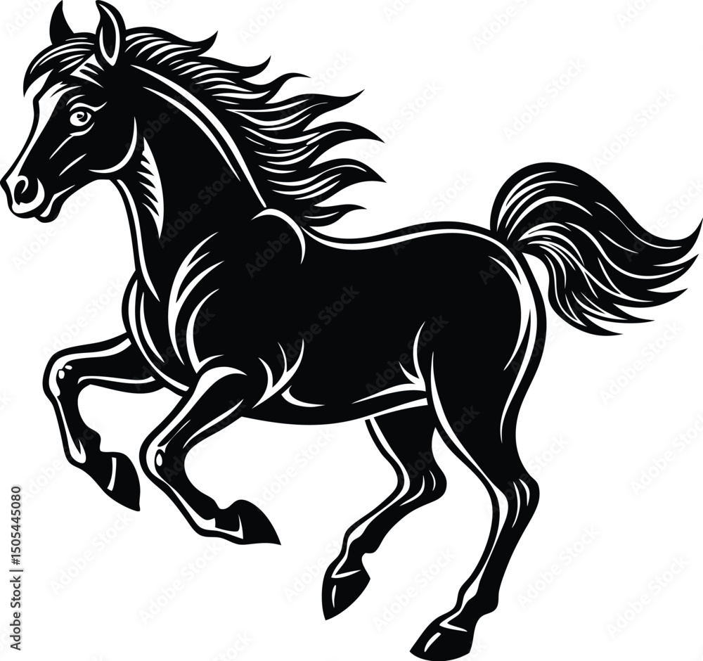 Obraz premium horse galloping