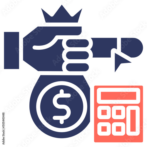 Cost Control glyph color icon