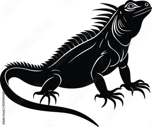 iguana silhouette