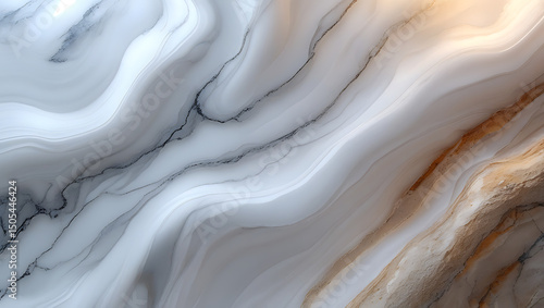Abstract White Marble Texture Background - High-Resolution Download