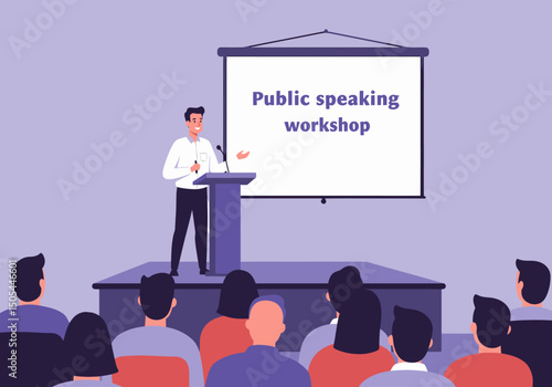 Engaging Public Speaking Workshop Presentation for Skill Development