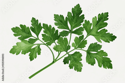 Parsley Wash & Garden Light herb parsley isolated watercolor vector illustration svg