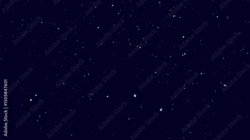A dark blue sky with snowflakes falling, perfect for winter-themed designs, holiday backgrounds, and seasonal promotional material. Great for greeting cards. A dark blue sky with snowflakes falling, perfect for winter-themed designs, holiday backgrounds, and seasonal promotional material. Great for greeting cards.