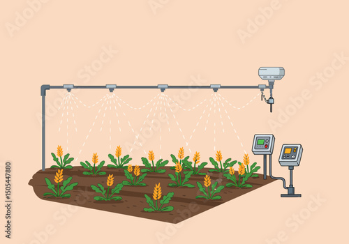 Automated Irrigation System for Smart Agriculture Crop Management