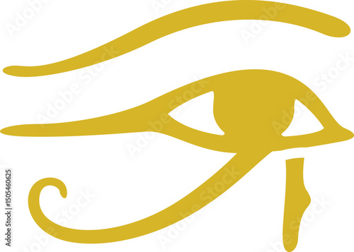 Golden Ancient Egyptian Eye 