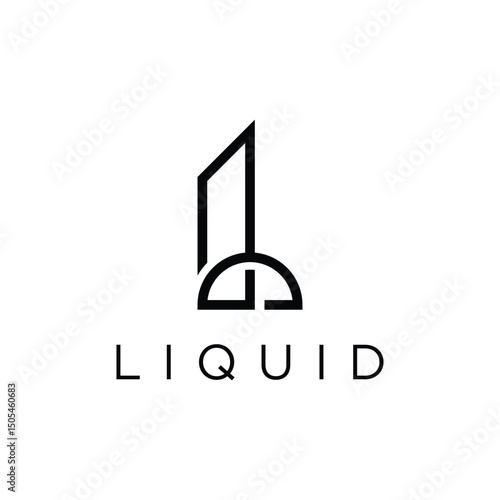 letter L logo icon vector